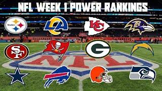 Top 10 NFL Power Rankings Week 1