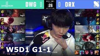 DWG vs DRX - Game 1 | Week 5 Day 1 S10 LCK Spring 2020 | DAMWON vs DragonX G1 W5D1