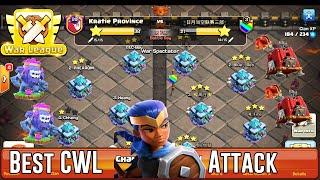 Best CWL TH13 2020! Any Grounds Attack Clan War Leagues TH13 with New troops ( Clash of Clans )