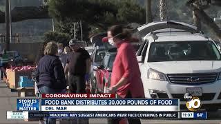 Food bank distributes 30,000 pounds of food