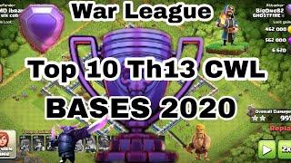 CWL Base Th13 2020 |Top 10 Anti 1 Star War Base | Anti 1 Star Cwl War Base With Link |3 Replay Proof