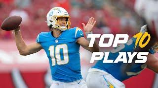 Chargers Top 10 Offensive Plays from 2020 Season (Justin Herbert 1st NFL TD, Keenan Allen Toe-Tap)