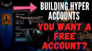 BUILDING HYPER ACCOUNTS TO GIVE FOR FREE! Mobile Royale LIVE!