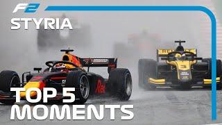 Top 5 Formula 2 Moments | 2020 Styrian Grand Prix