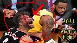 TOP 10 NBA Every Players Fights And Anzel  2020-2021 Regular Season#lobronjeams