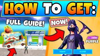 Fortnite FOOD TRUCKS & REMEDY VS TOXIN CHALLENGES GUIDE! - Overtime Purple Style in Battle Royale!