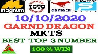 10/10/2020  MKTS  fully  NUMBER_ LUCKY NUMBER _ BEST TOP 3 NUMBER _ MALAYSIA _ SINGAPORE _ LOTTERY