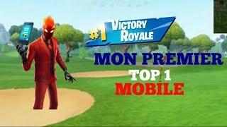 JE FAIS MON PREMIER TOP 1 SUR MOBILE !!!!! - FORTNITE BATTLE ROYALE