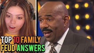 AdeptTheBest Reacts to TOP 10 Family Feud ANSWERS with Chat