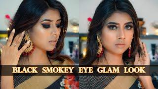 Black Smokey Eye Glam Look | #Eidspecial | Bushra 2020