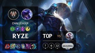 Ryze Top vs Fiora - BR Challenger Patch 10.5