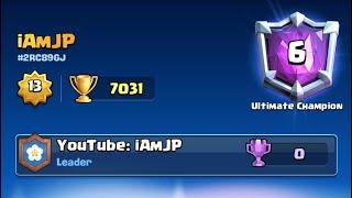 ¡ASÍ LLEGUÉ A LAS 7000 COPAS Y TOP 6 DEL MUNDO CON SABUESO EN CLASH ROYALE! | iAmJP