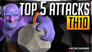 Top 5 BEST Town Hall 10 Attack Strategies-