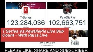 Pewdiepie vs TSeries Live Sub Count | World Population | Top 10 Country by population