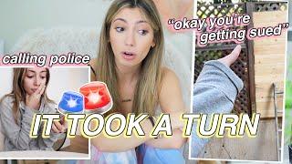 FINALLY calling the police on my CRAZY NEIGHBOR - what went down...