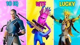 10 IQ vs WTF vs Lucky in Fortnite