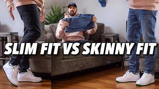 SLIM FIT DENIM VS SKINNY JEANS - WHICH IS BETTER? MEN'S FASHION TIPS