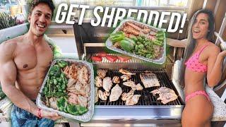 HOW TO MEAL PREP TO GAIN MUSCLE FOR ONE WEEK IN ONE HOUR! *EASY MEAL PREP* | SHRED SERIES EP. 2