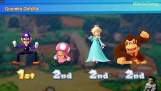 Mario Party 10 - Rosalina vs Toadette vs Waluigi vs Donkey Kong - Coin Challenge