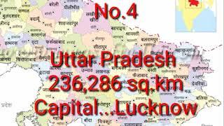 Top 10 largest state in India