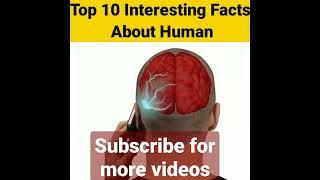 Top 10 interesting facts about human #shorts #shortvideo #short #facts #viral #trending #viralshorts