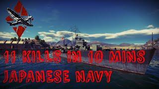 War Thunder - 11 kills in 10 minutes - Japanese Navy