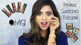 Nykaa Eyes On Me Eyeshadow Palette & Nykaa Glow Goals Shimmer Brick Review + Swatches & Tutorial