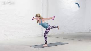 10 Minute Full Body Pilates Dumbbell Sculpt Workout With Prevention Magazine & All Out Studio