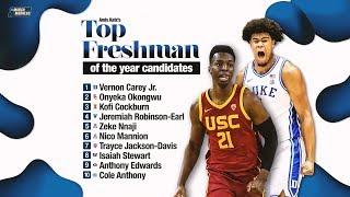 Top 10 college basketball freshman of the year candidates