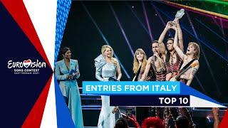 TOP 10: Entries from Italy 