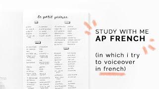 Study With Me: French (but i try to voiceover en francais)