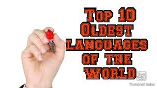 Top 10 Oldest Language in the World