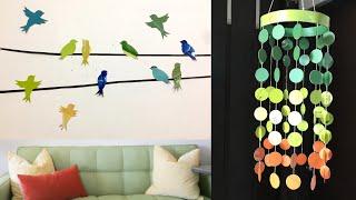 5 Easy Paper Room Decor Ideas | DIY Best out of waste Wall DECORATION Ideas