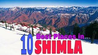 Top 10 places to visit in SHIMLA