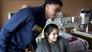 Nuggets star Gary Harris surprises patients at Denver area hospital