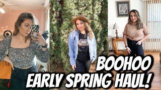 BOOHOO EARLY SPRING  TRY ON HAUL! / MIDSIZE FASHION SIZE 10