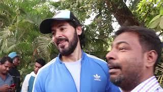 APARSHAKTI KHURANA PRANUTAN AND DINO MOREA SPOTTED POST DANCE REHEARSALS FOR MOVIE HELMET