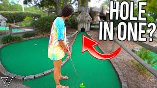 How Do We Get A Mini Golf Hole In One Here?!