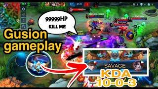 TANK GUSION! + SUPER FAST HAND = SAVAGE ¦ TOP GLOBAL GUSION ¦ GUSION GAMEPLAY 13 ¦ MLBB