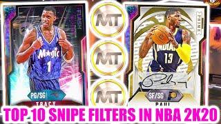 *NEW* TOP 10 SNIPE FILTERS IN NBA 2K20! DO THIS RIGHT NOW TO MAKE MILLIONS! | NBA 2K20 MY TEAM