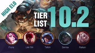 HIGH ELO SEASON 10 LoL Tier List Patch 10.2 by Mobalytics - League of Legends