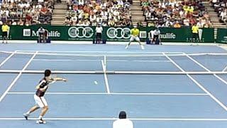 Kei Nishikori vs Juan Monaco Highlights 2012 | Court Level View