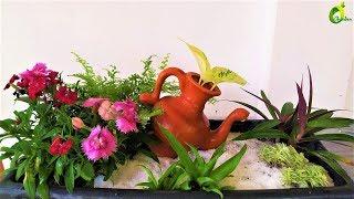 Table top plants decoration idea/Indoor plant/Creative gardening idea for small space/ORGANIC GARDEN