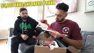 SELLING FAKE $5,000 OFF WHITE JORDAN 1 PRANK 