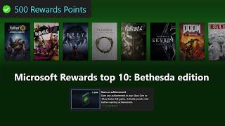 Top 10 Bethesda Edition Punch Card Rewards Guide for Microsoft Rewards on Xbox - Earn An Achievement