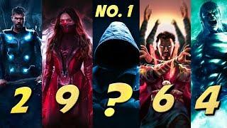 Top 10 Best Avengers Of All Time | Endgame | Marvel Studios 2021 | Updated List | Explained In Hindi