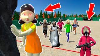 Squid Game (오징어 게임) vs Granny, Ice Scream, Grandpa - funny horror animation parody (p.127)