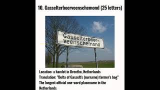 Top 10 Longest Place Names around the world #shortsfacts