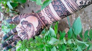 most beautiful bridal henna design step by step | full hand mehndi tutorial | so beauty