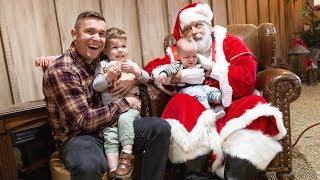 Toddler and Baby meet the REAL Santa Claus!! *Vlogmas Day 1